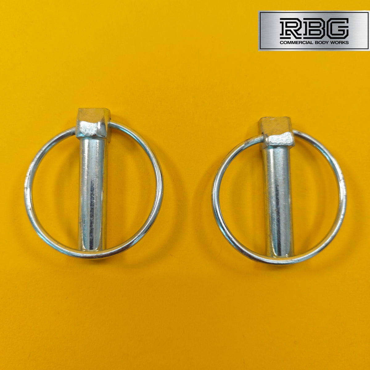 Lynch Pins Ø11 x 44.5mm Zinc Plated Steel Linch Pins Trailer Tractor Truck 2Pcs