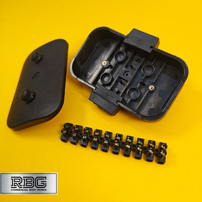 10 Way Junction Box Electrical Wiring Block Towing for Trailer Caravan Truck UK
