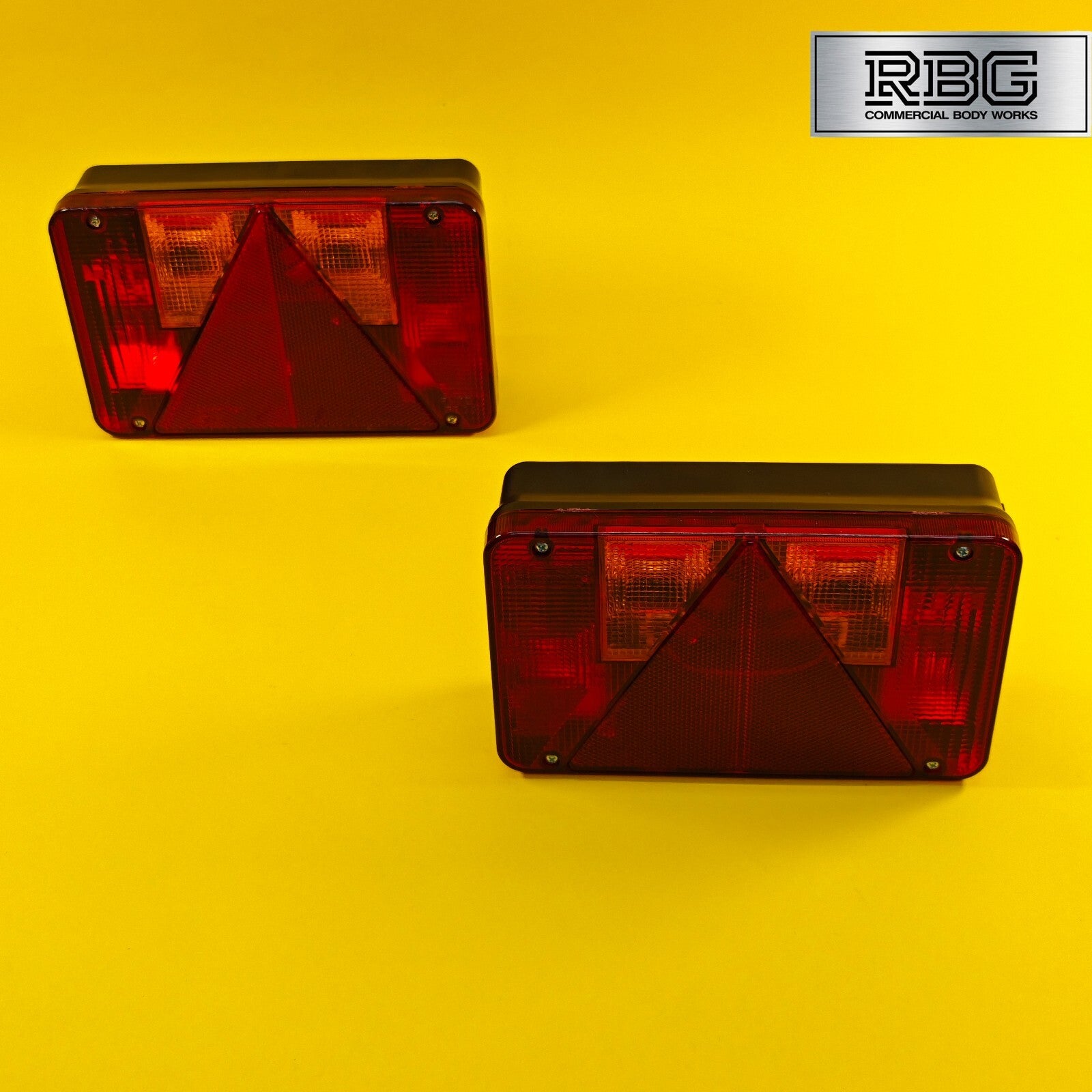 Rear Combination Light LEFT & RIGHT PAIR Radex Lamp for Trailer 6 Function 12V