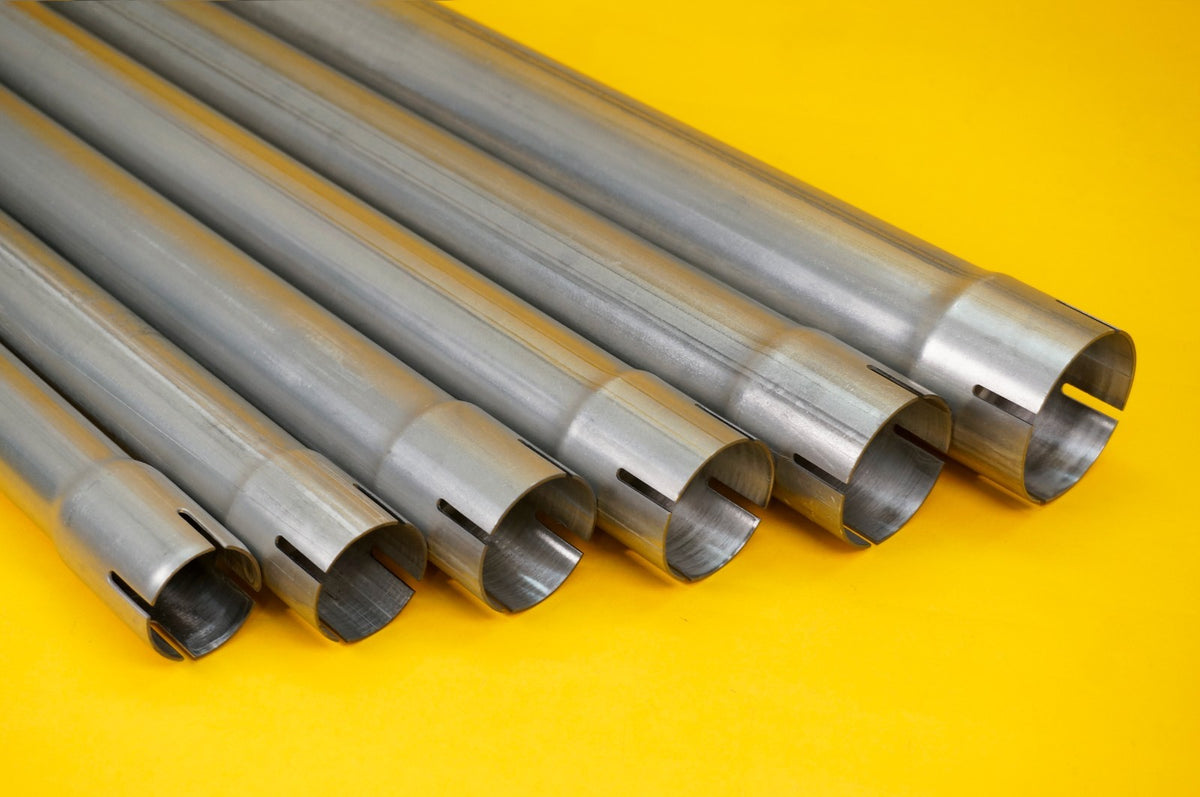 Exhaust Pipe Repair Section Tube Expanded Swaged Fit 500mm Long - VARIOUS SIZES