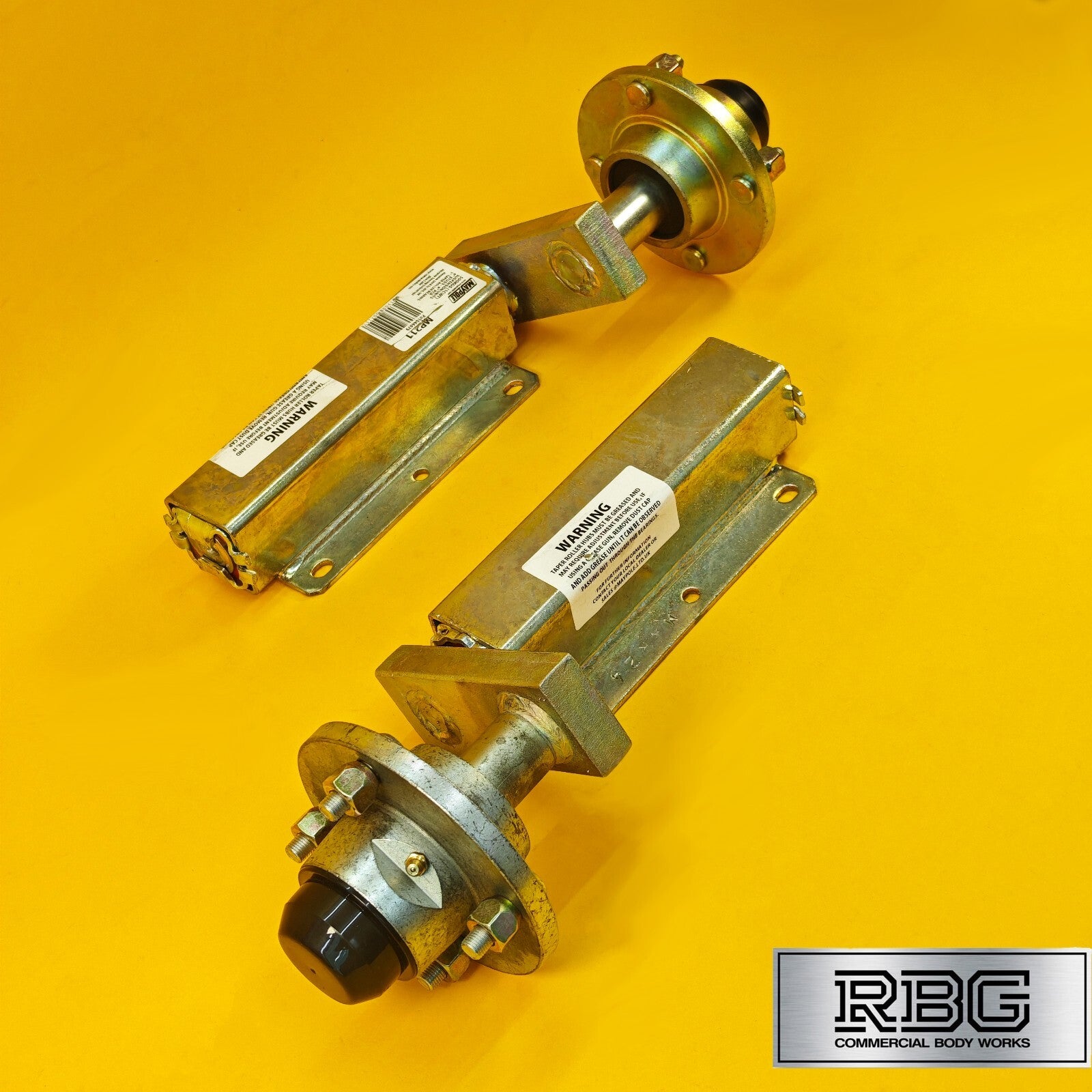 Suspension Unit & Hub 500kg PAIR Zinc Plated With 4 Studs On 4" PCD for Trailers