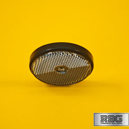 Clear Round Reflector Radex White 60mm for Trailer Caravan Horsebox Lighting UK