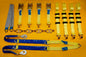 Winching Assistance Strap + 4x Over Wheel Ratchet Strap 5t + Axle Recovery Strap