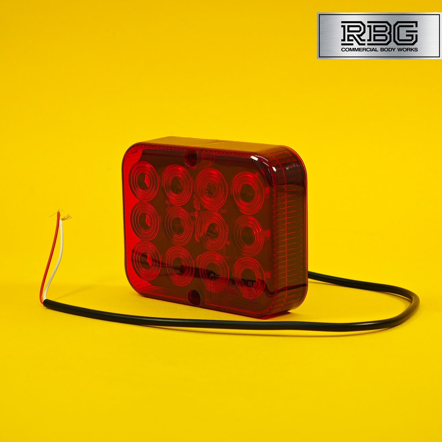 Rear Fog Light LED Red Slimline Universal Ring Lamp Trailer Caravan Truck 10-30V
