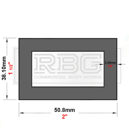 ALUMINIUM RECTANGULAR & SQUARE BOX SECTION VARIOUS SIZES In METRIC & INCH UK