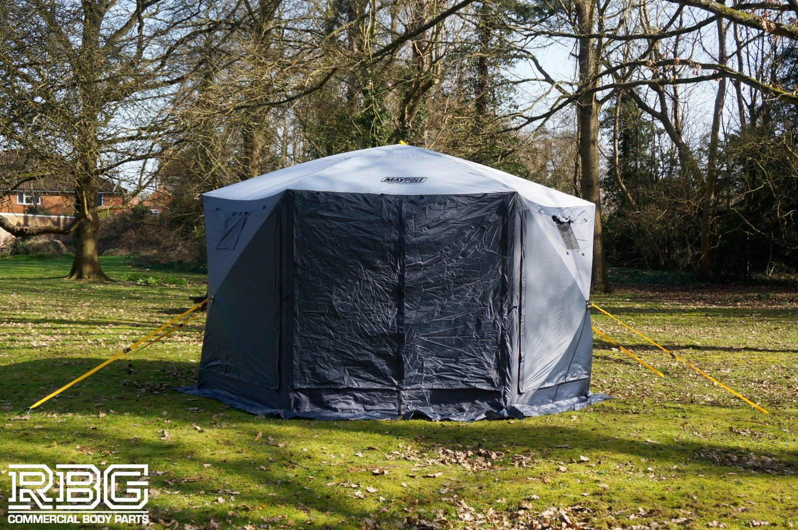 Screen House Gazebo Pop Up 6 Sided Mosquito Netting H230cm, W360cm Large Shelter