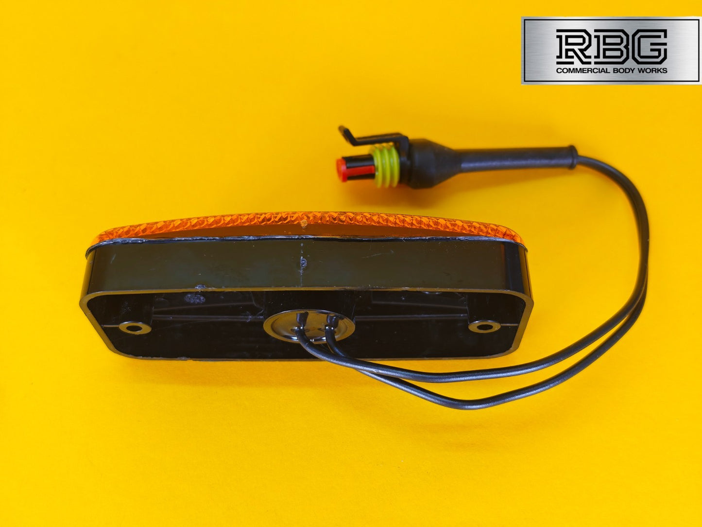LED Side Marker Light + SuperSeal Plug 10-30V Amber Reflector Lamp for Trailer
