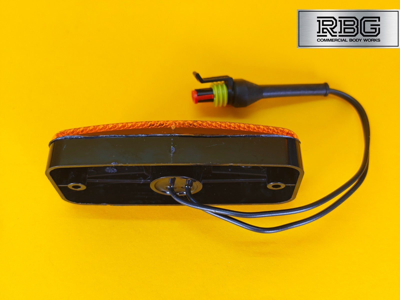 LED Side Marker Light + SuperSeal Plug 10-30V Amber Reflector Lamp for Trailer