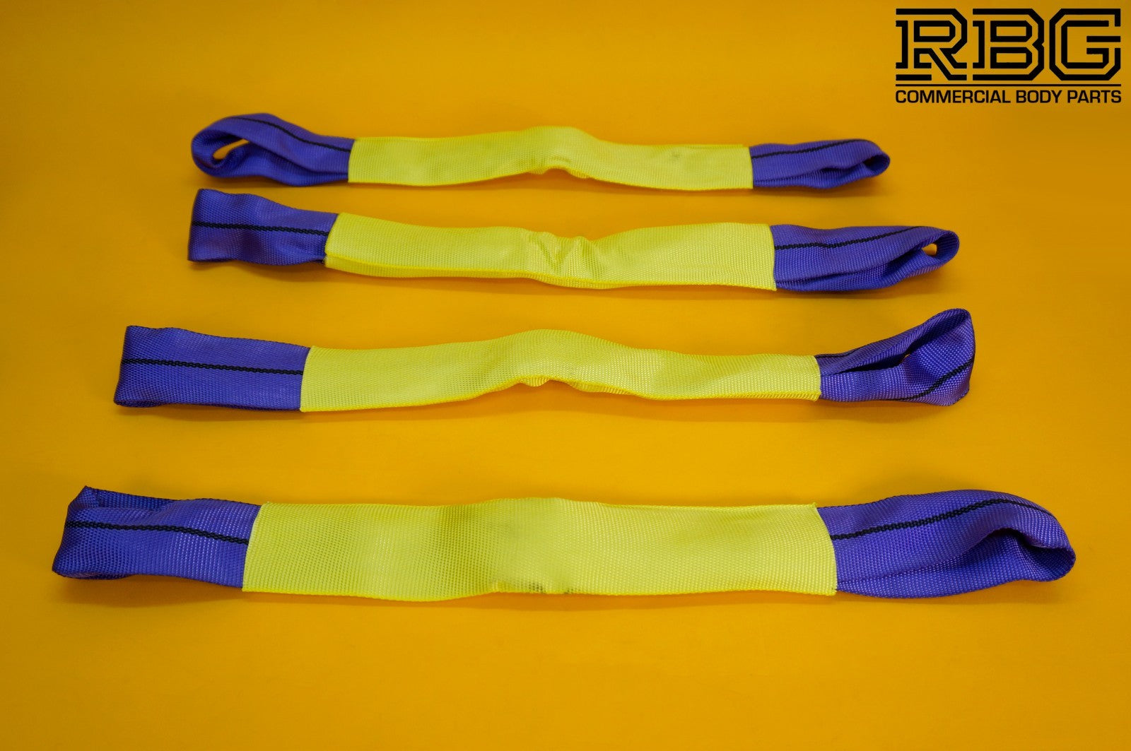 Ratchet Strap Recovery 5Ton Tie Down Over Wheel Hi-Vis Blue XL Ratchet 4Pc SET