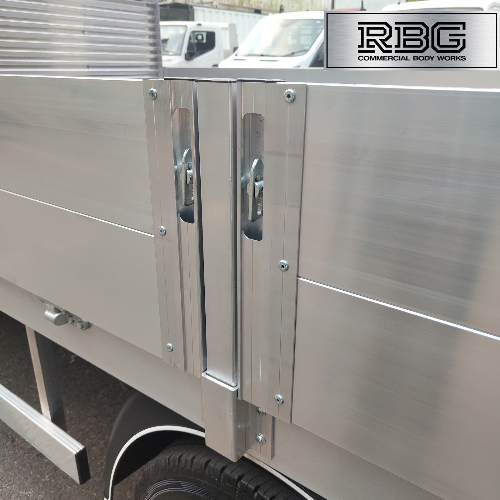 2x  Dropside Centre Pillars Aluminium Trailer Vehicle Truck Tailgate Plank 600mm
