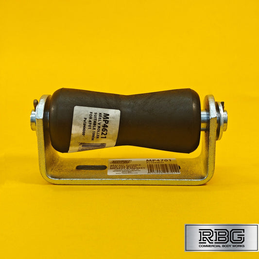 Keel Roller + Bracket 19mm Bore for Boat Trailers Non-Marking Polyurethane UK