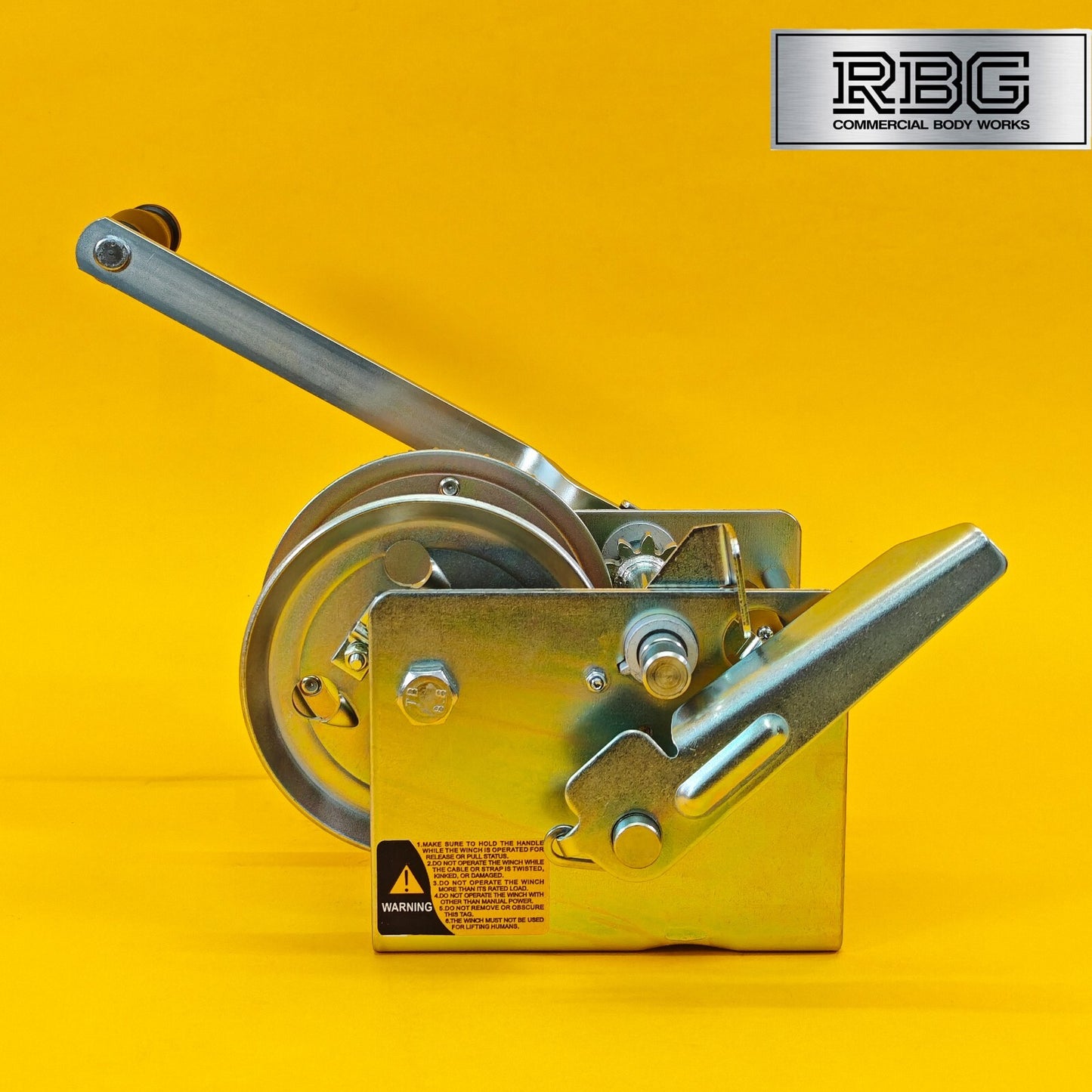 2000Lb Professional Hand Winch 900Kg With Hand Brake Dual Speed Heavy Duty UK
