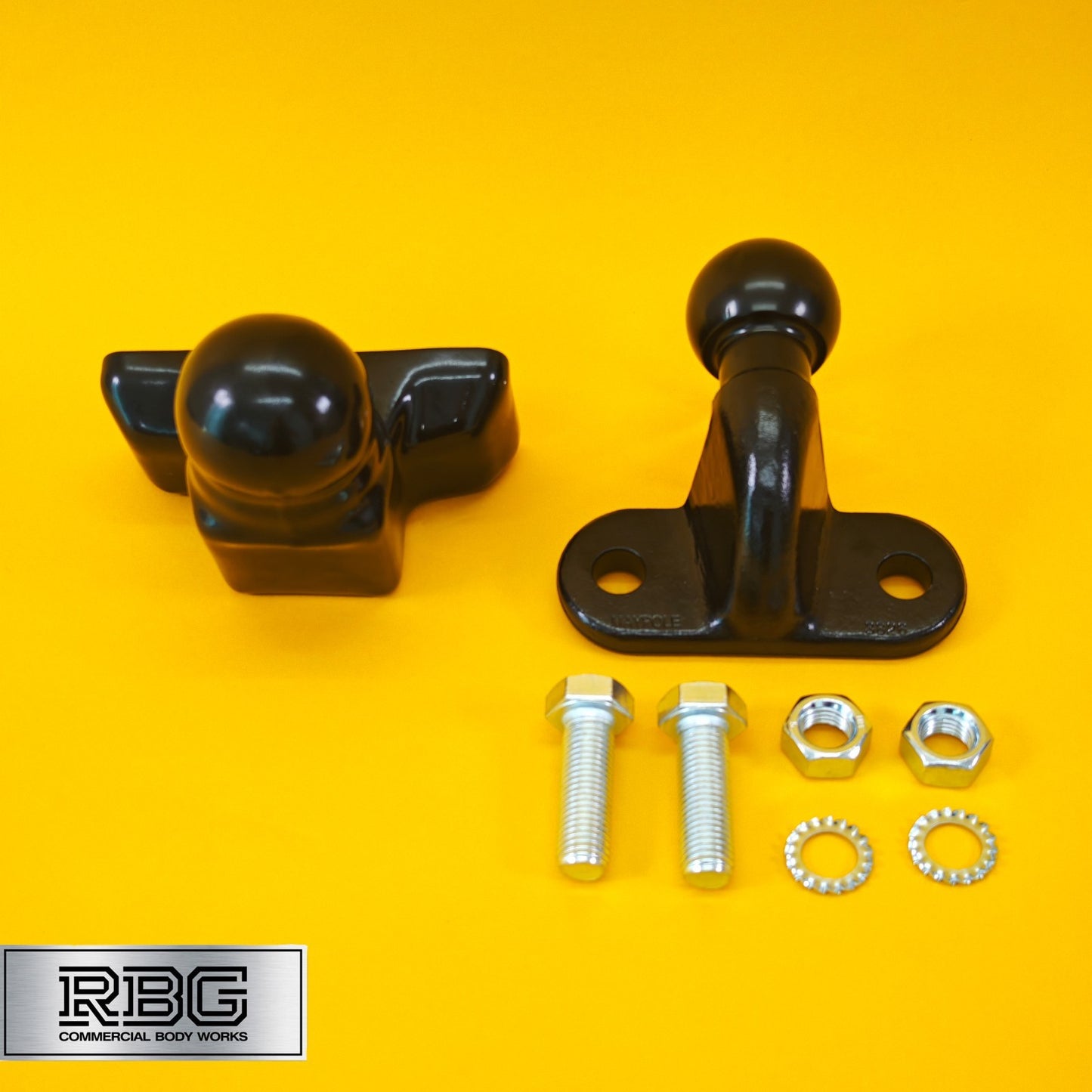 Tow Ball + Cover PVC 50mm Tow Hitch Black Heavy Duty Standard E Approved Caravan