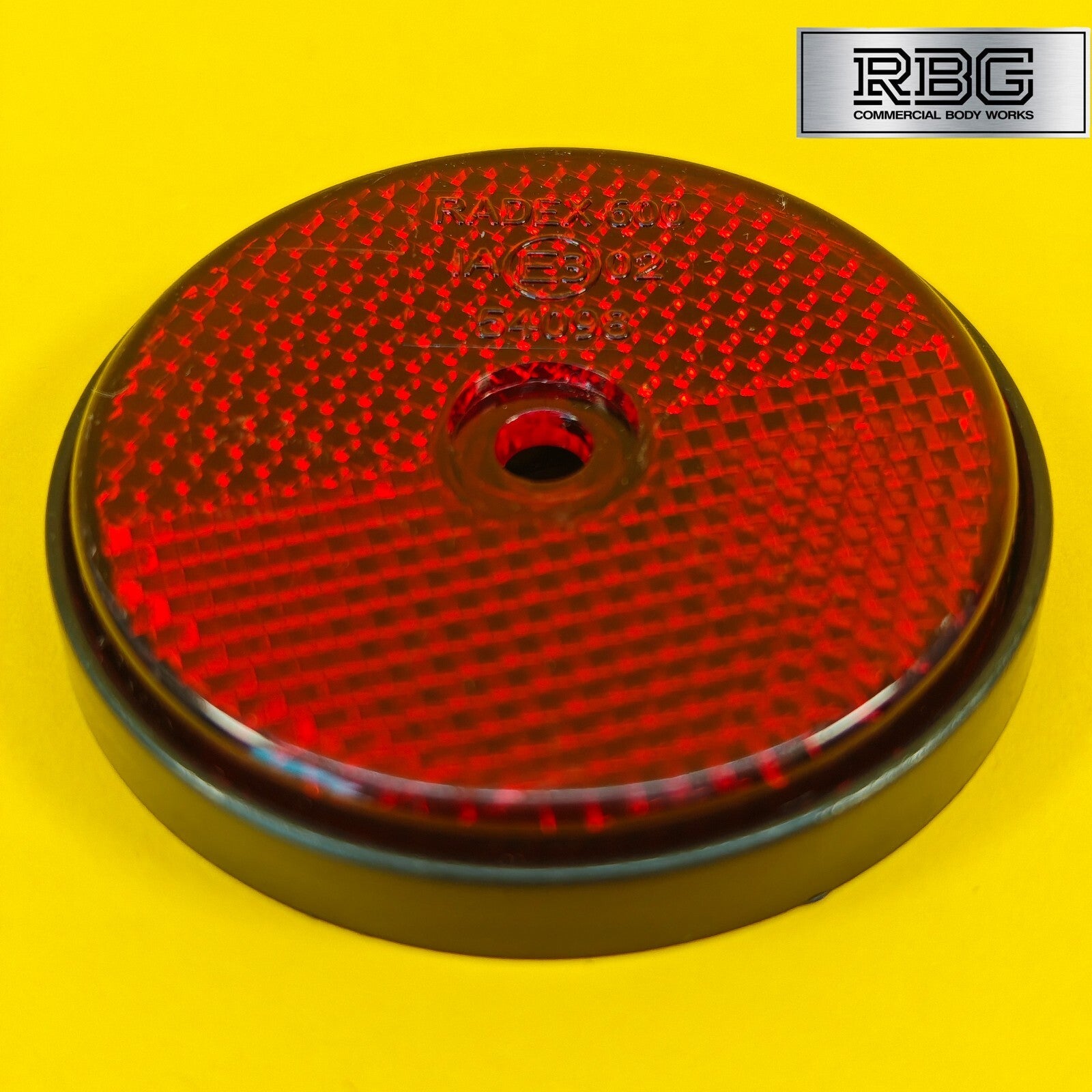 Round Red Reflector Radex 60mm Rear Lighting for Trailer Caravan Horsebox UK