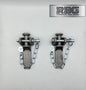 2x Tailboard Forket, Lug & SPRING LOADED Sword Pin & Chain Truck Trailer Drop