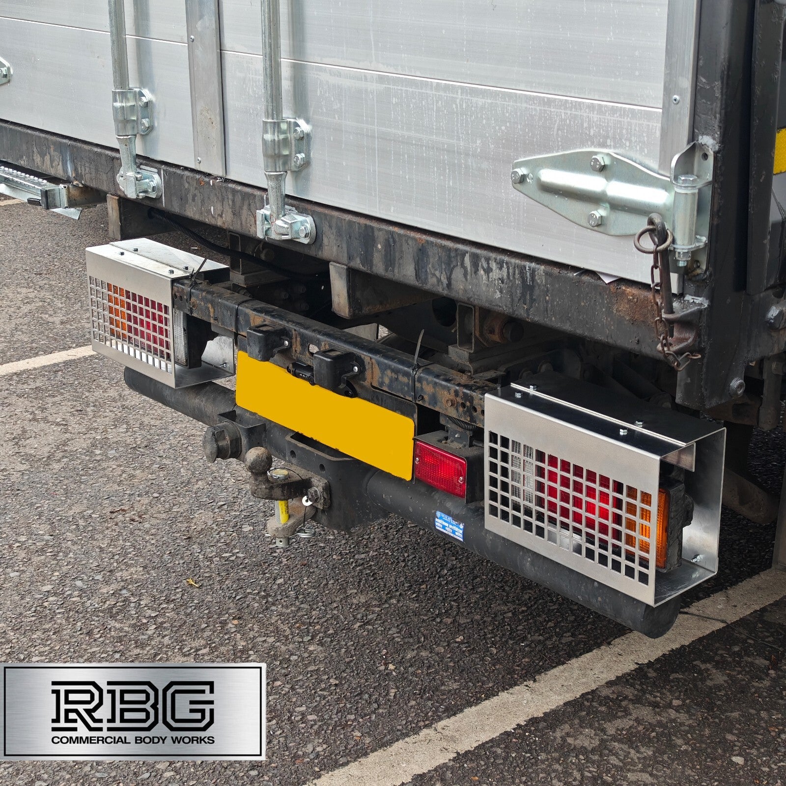 Light Guards for Nissan Cabstar THICK 3mm Galvanized Aluminum Truck Tipper UK