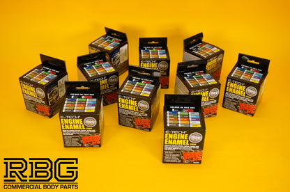 Engine Enamel Paint VARIOUS COLOURS E-TECH 250ml Heat Resistant Car Motorbike UK
