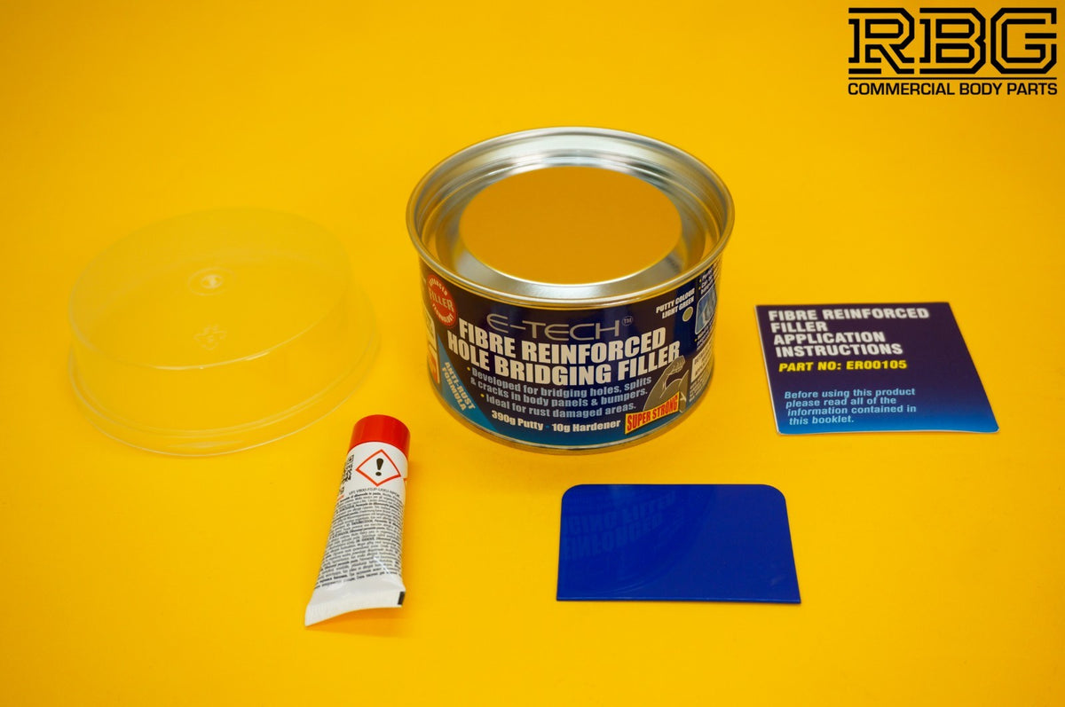 Fibre Reinforced Hole Bridging Filler Car Bodywork Crack & Rust Damage Repair