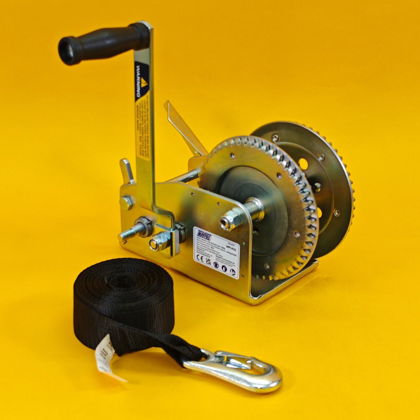 3200Lb Hand Winch + Strap & Hook 1454Kg Professional Dual Speed Heavy Duty 7M UK