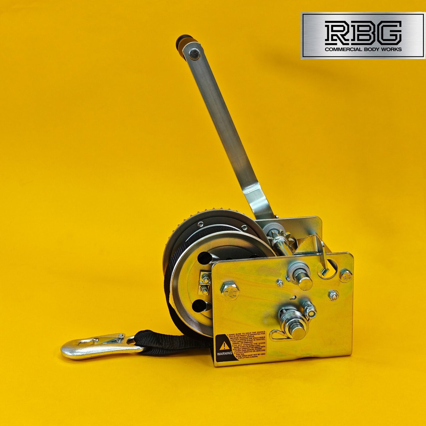 2000Lb Hand Winch + Strap & Hook 900Kg Professional Dual Speed Heavy Duty 7M UK