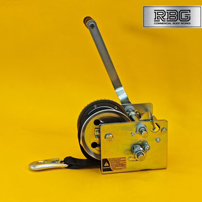 2000Lb Hand Winch + Strap & Hook 900Kg Professional Dual Speed Heavy Duty 7M UK