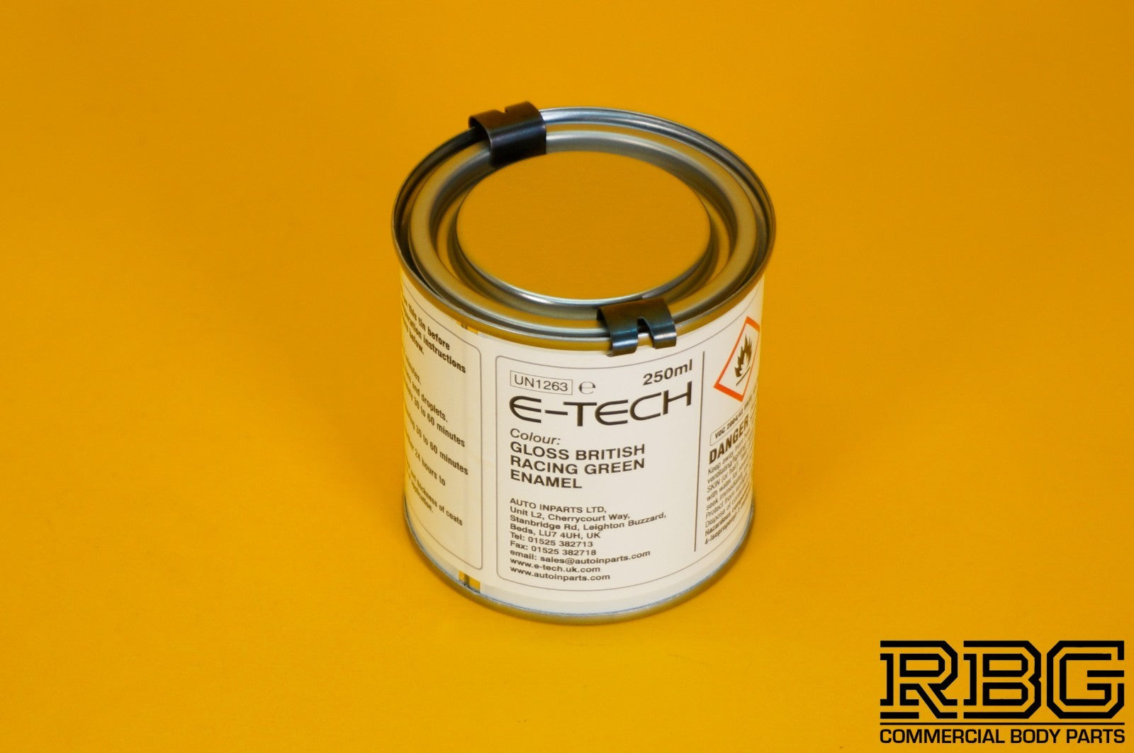 Engine Enamel Paint BRITISH RACING GREEN Gloss E-TECH 250ml Heat Resistant Car