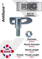 Antiluce™ Fasteners, Z/P Drop Lock Horsebox, Trailer, Pickup Tailgate Anti-Luce