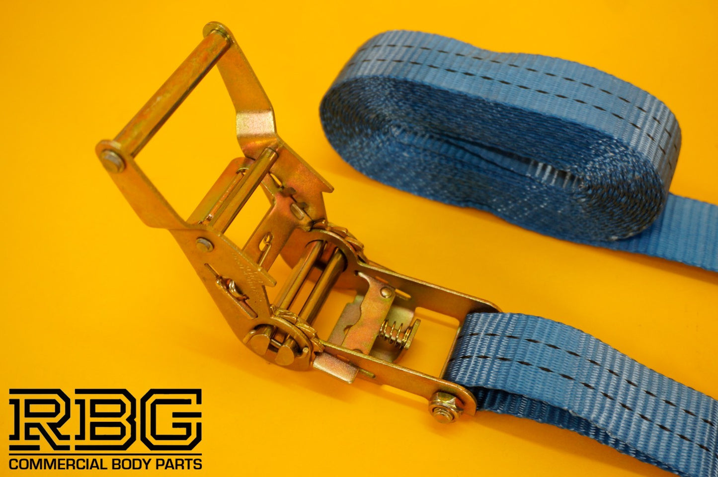Tie Down Ratchet Strap 6m 2Ton Hi-Vis Blue Recovery Safety Strap Cargo Lashing