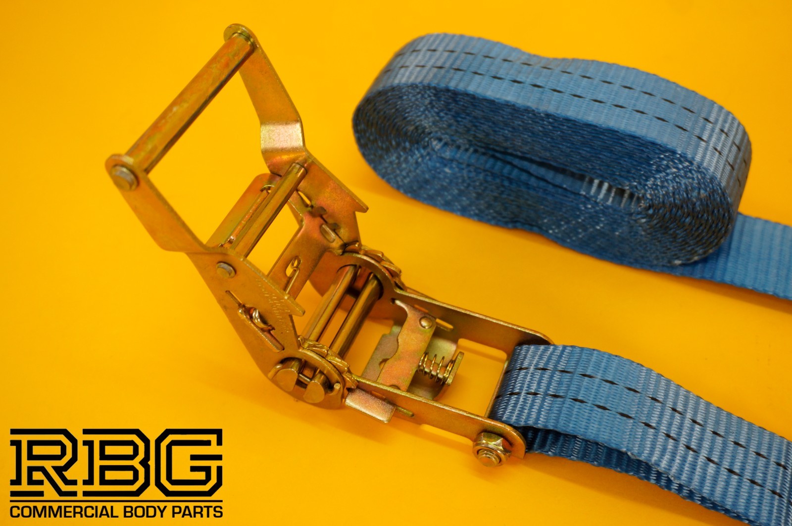 Tie Down Ratchet Strap 6m 2Ton Hi-Vis Blue Recovery Safety Strap Cargo Lashing