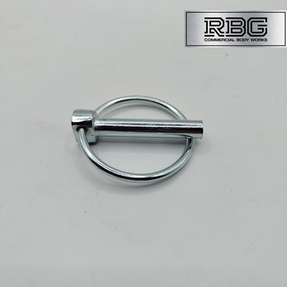 2x Lynch Pins Ø8 x 44.5mm Zinc Plated Steel Linch Pins Trailer, Tractor, Truck