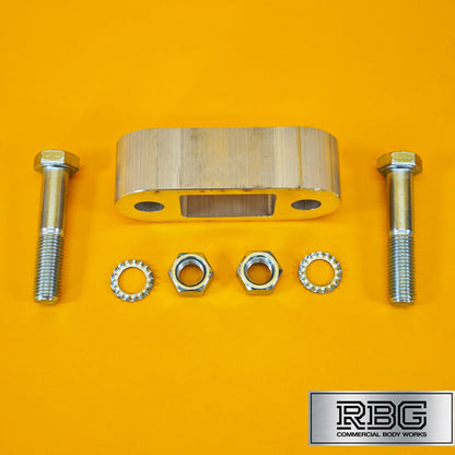 Tow Bar Ball Spacer Extension + 80mm Bolts & Nuts 38mm Block Trailer Caravan UK