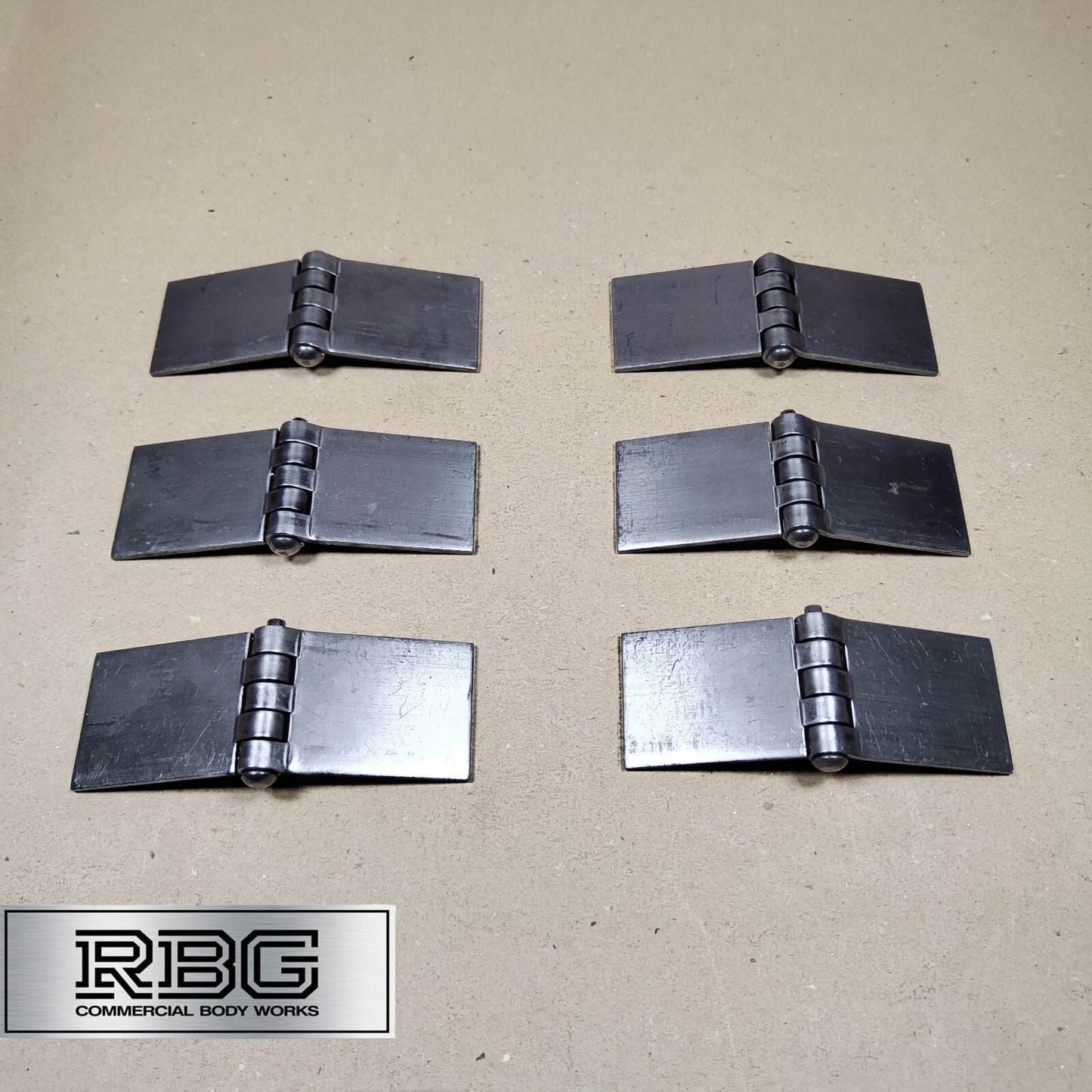 Butt Hinge Weld-on Solid Pressed Drawn Steel Heavy Duty 50x137mm Truck Trailer