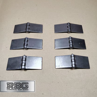 Butt Hinge Weld-on Solid Pressed Drawn Steel Heavy Duty 50x137mm Truck Trailer