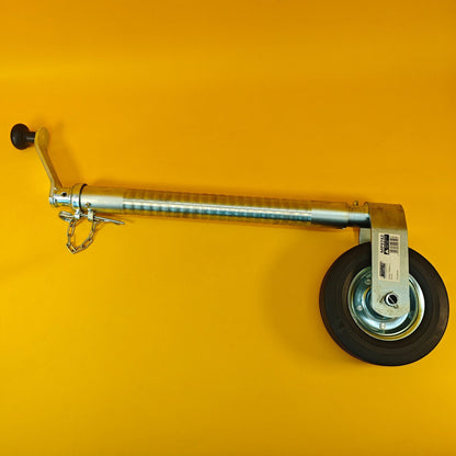 48mm Jockey Wheel Ribbed Heavy Duty 300kg Trailer Ifor Williams 630-860mm