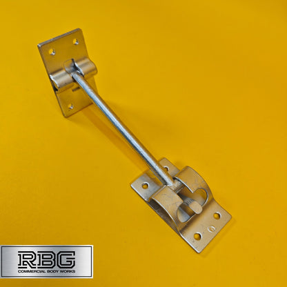Door Retainer 155mm Hook & Catch Plate Horsebox Trailer Truck Caravan Barn 1Pc