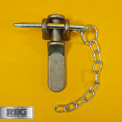 Tailboard Forket Lug 137mm Pin & Chain for Truck Dropside Tipper Trailer 1Pc SET