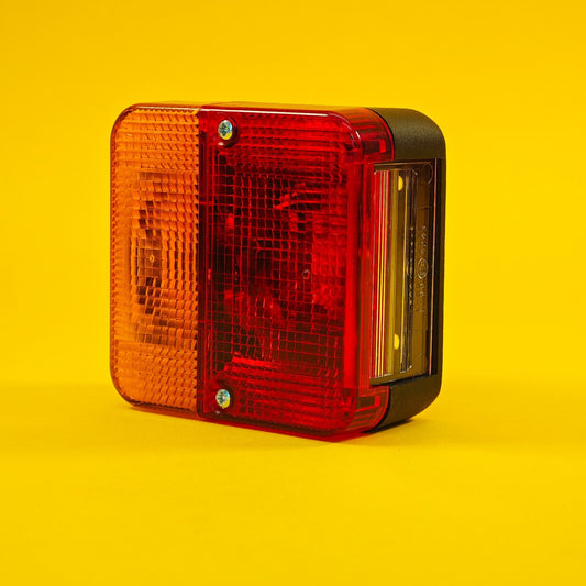 Trailer Square Combination Lamp Light Stop Tail Indicator Number Plate Light 12V