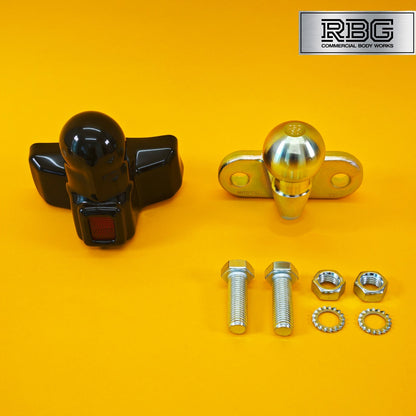 Tow Ball + Cover PVC With Reflector 50mm Tow Hitch Gold E Approved Caravan UK