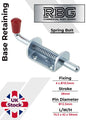 Spring Loaded Retaining Shoot Bolts - Gate Door Catch Stable Horse Box Trailer