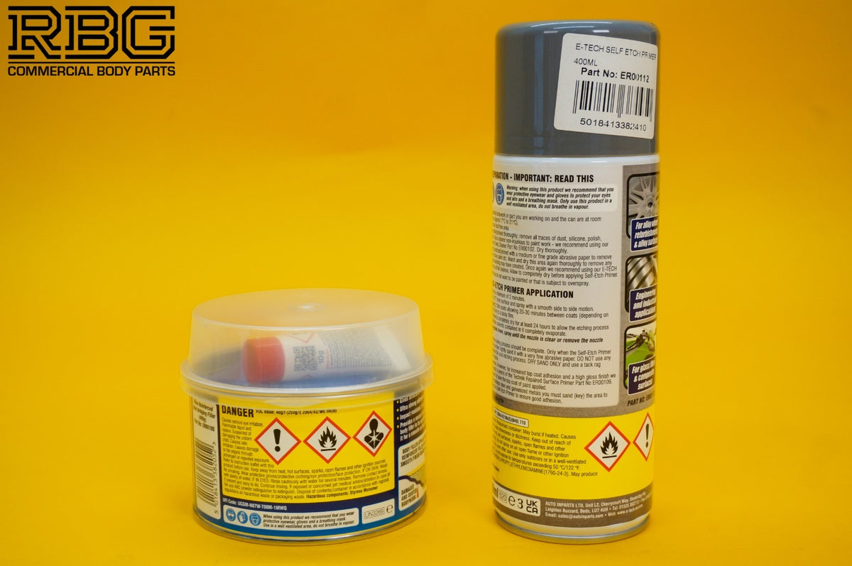 Fibre Reinforced Hole Bridging Filler + Technik Self Etch Primer Spray E-TECH