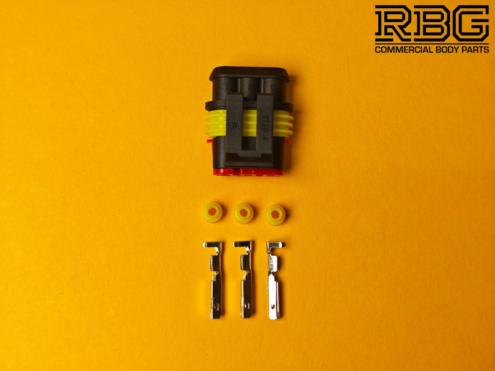 SuperSeal 3 Way Male Plug Kit AMP Electrical Wiring Waterproof IP67 TE Housing