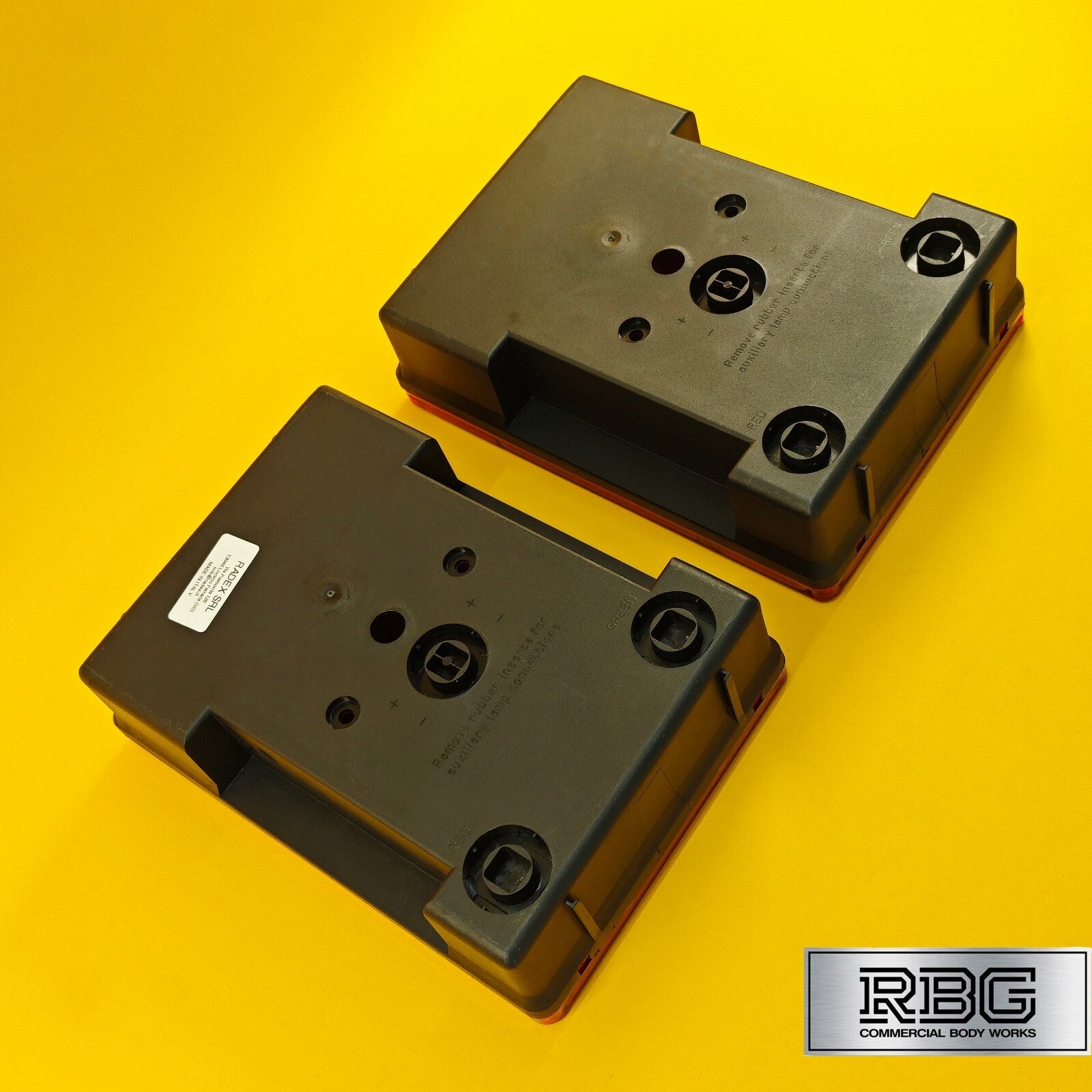 Rear Combination Light PAIR LEFT & RIGHT Rectangular Lamp Radex 6800 For Trailer