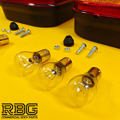 Rear Combination Lamp PAIR LEFT & RIGHT Radex Light Trailer Caravan 5 Function