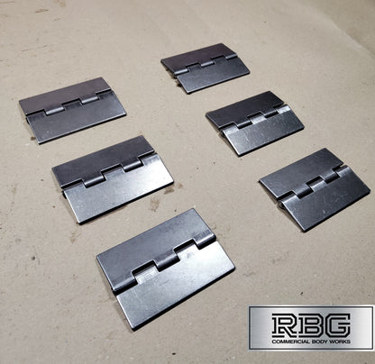 Double Flap Steel Hinges HEAVY DUTY Weld-on 4" 100mm Butt Truck Trailer Cage