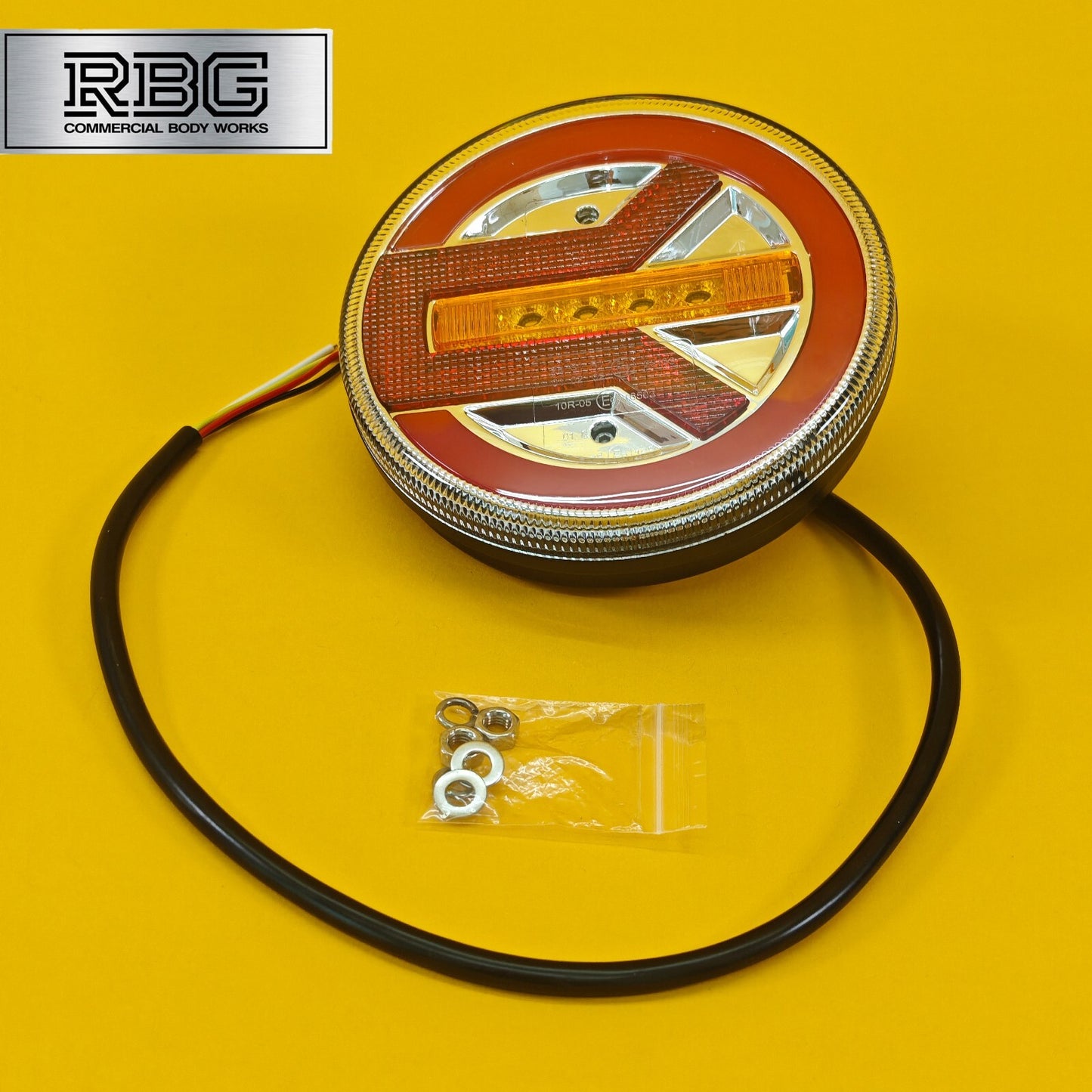 LED Combination Burger Light Round GLO 10/30V Trailer Caravan Truck Tail Light
