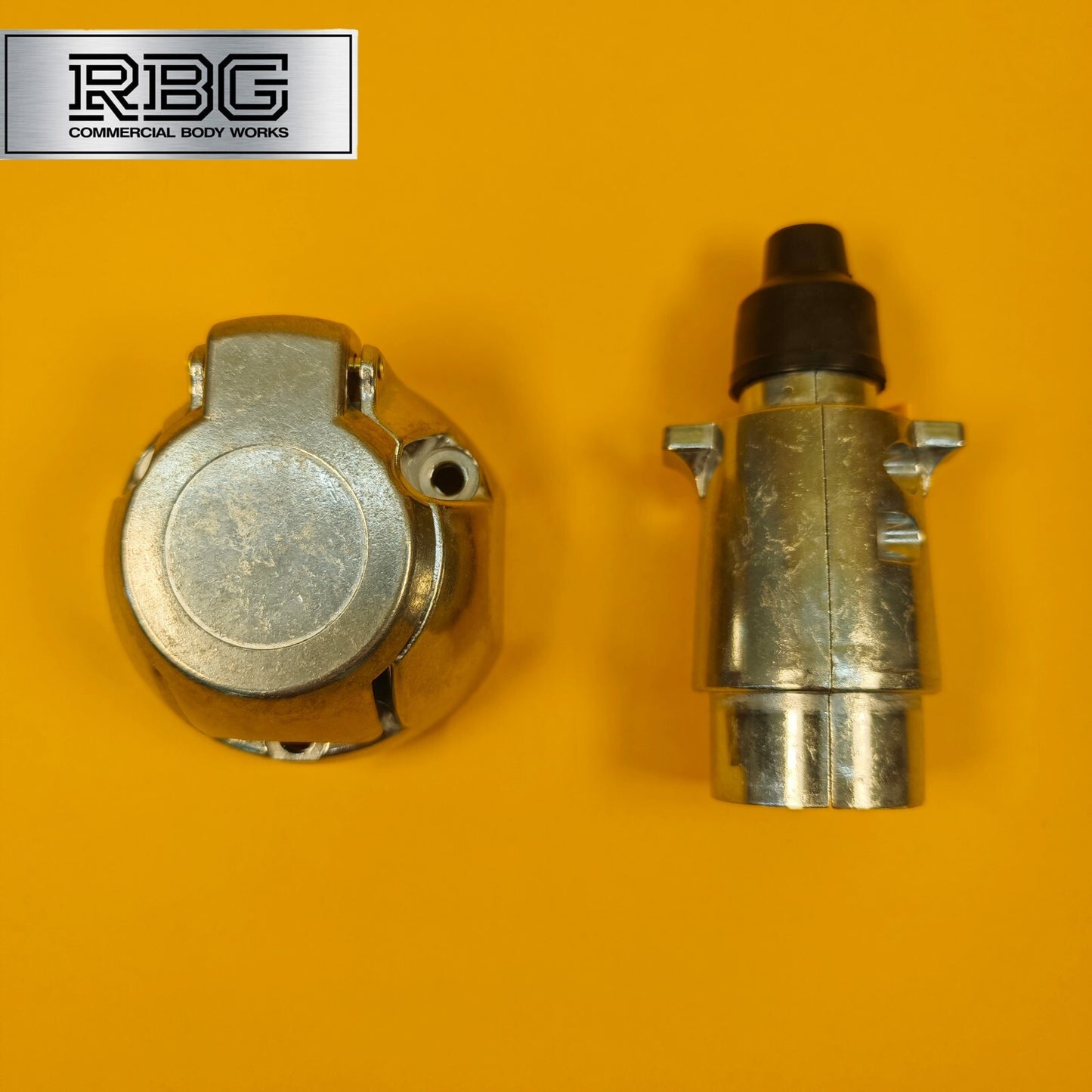 Aluminium Socket + Plug 7 Pin 12N Type For Trailer Caravan Towing 12V Towbar