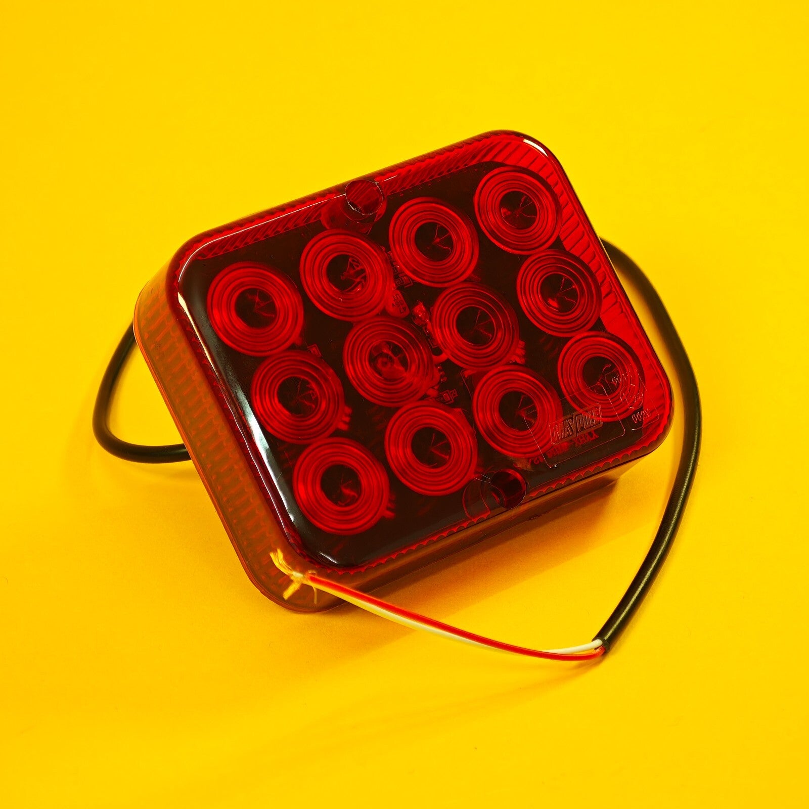 Rear Fog Light LED Red Slimline Universal Ring Lamp Trailer Caravan Truck 10-30V