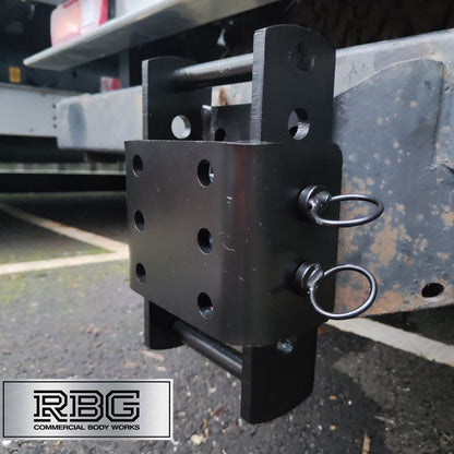 Towbar Slider Drop Plate Height Adjustable Coupling for Flange 3500kg by Maypole