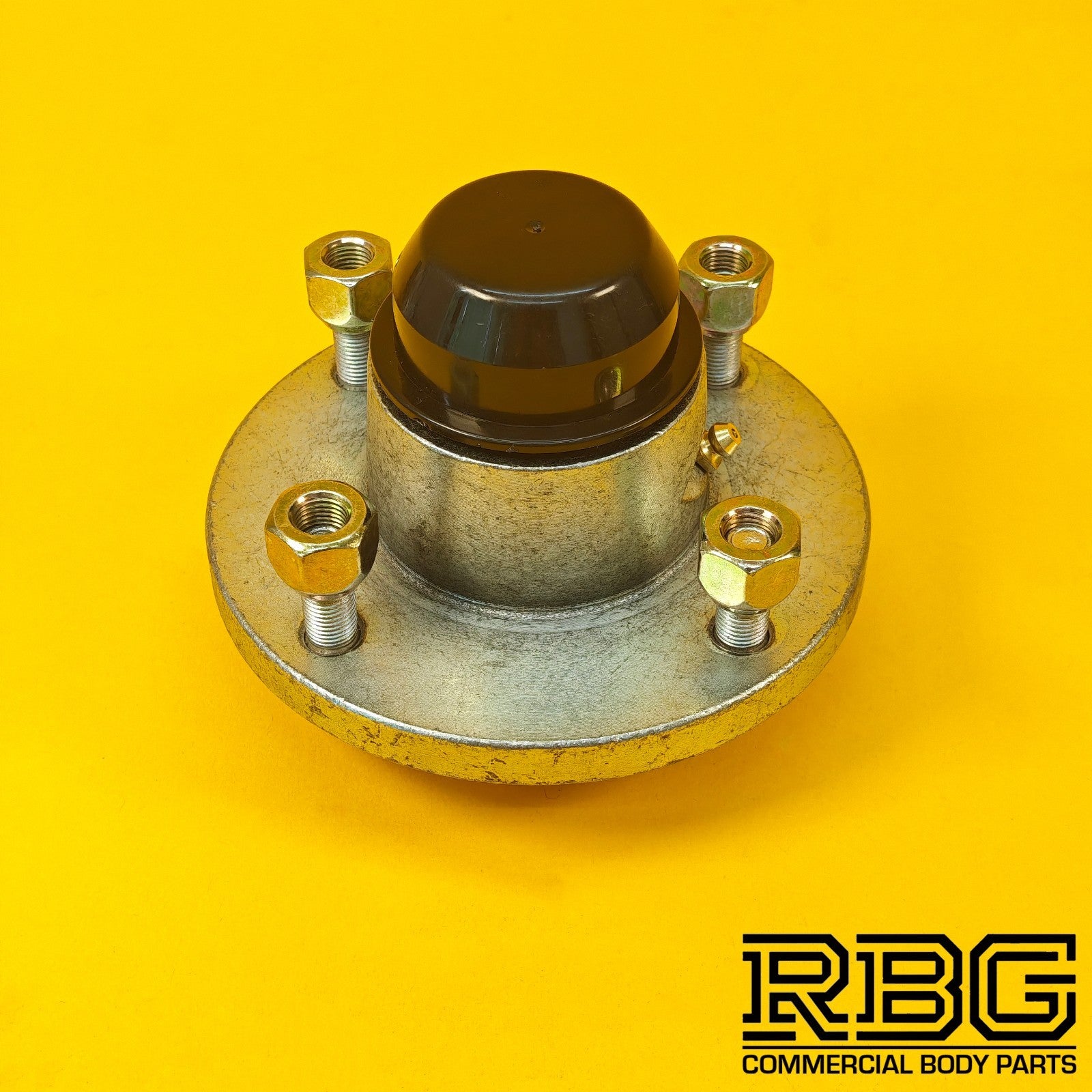 Trailer Wheel Hub 4" PCD Plastic Cap & Conical Nuts Taper Roller Hub for Trailer
