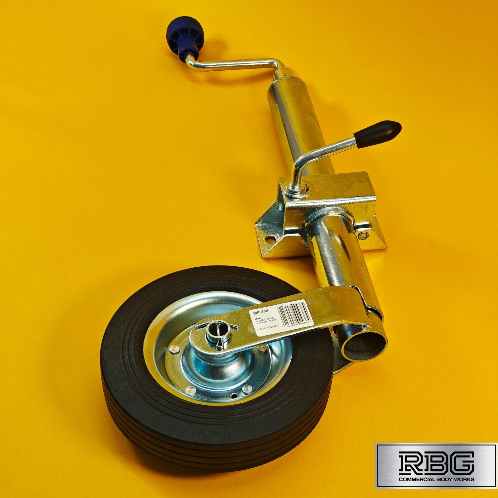 48mm Jockey Wheel + Clamp For Trailer / Caravan 100Kg Telescoping 570mm-810mm UK
